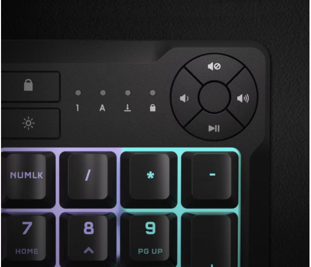 CORSAIR Klawiatura mechaniczna K55 Core RGB Black CH-9226C65-NA - 1227779 - zdjęcie 4